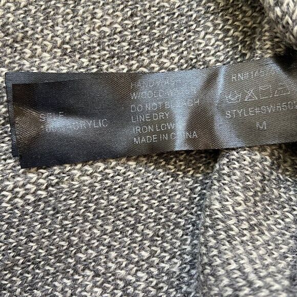 I Joah Pullover Poncho Gray Size Medium - Picture 5 of 7